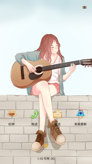 文艺女孩-小米主题商店