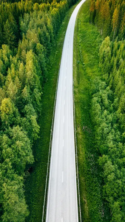 公路俯拍-拍信图库