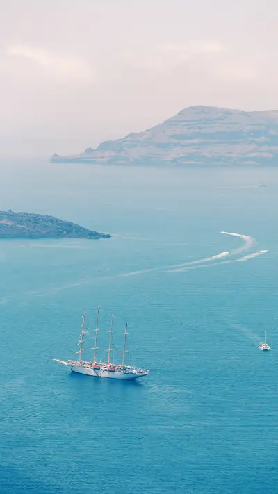 海上孤舟-拍信图库