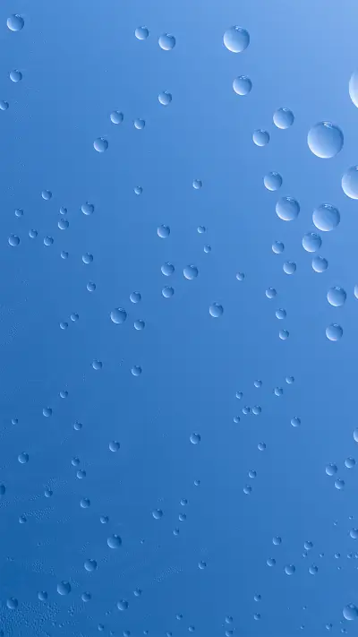 蓝色背景简约水滴壁纸-锐景创意