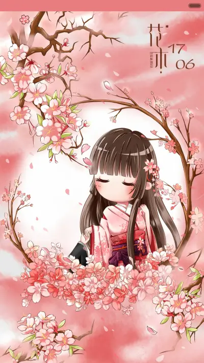 [抢红包+好评返现]小薇公主樱花之恋（动态，多锁屏，音乐界面，自由桌面）