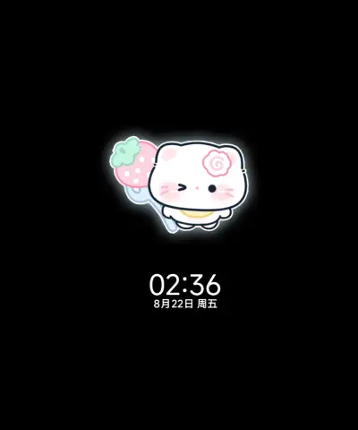 水蓝冰块情侣小猫 THEME for Xiaomi MIUI HyperOS