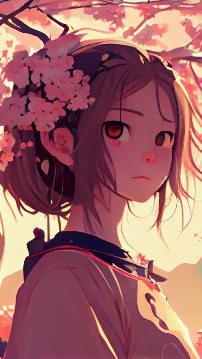 动漫少女-拍信图库