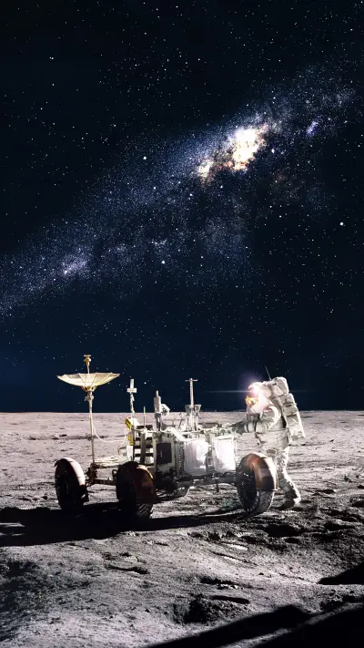 宇航员的探索-锐景创意