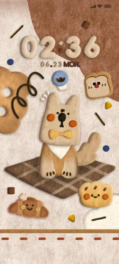 毛绒烘焙 崽崽饼干 THEME for Xiaomi MIUI HyperOS