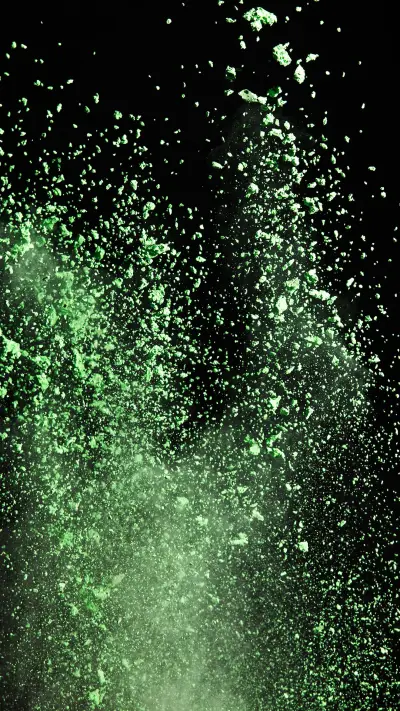 五彩粉末-视觉中国