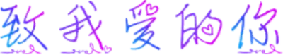 致我爱的你