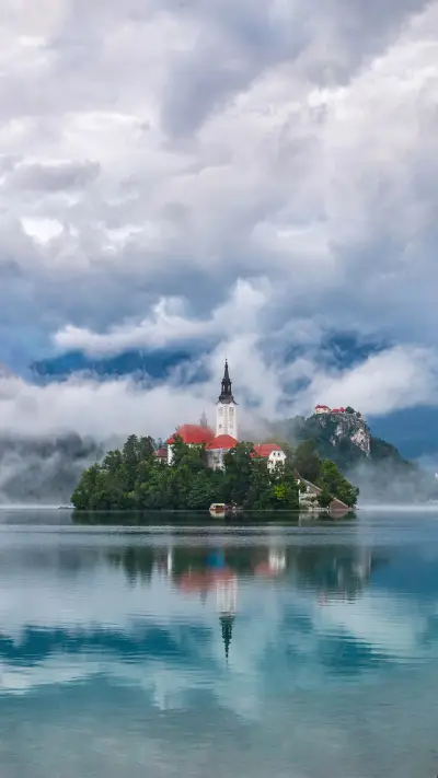 瑰丽建筑壁纸-锐景创意