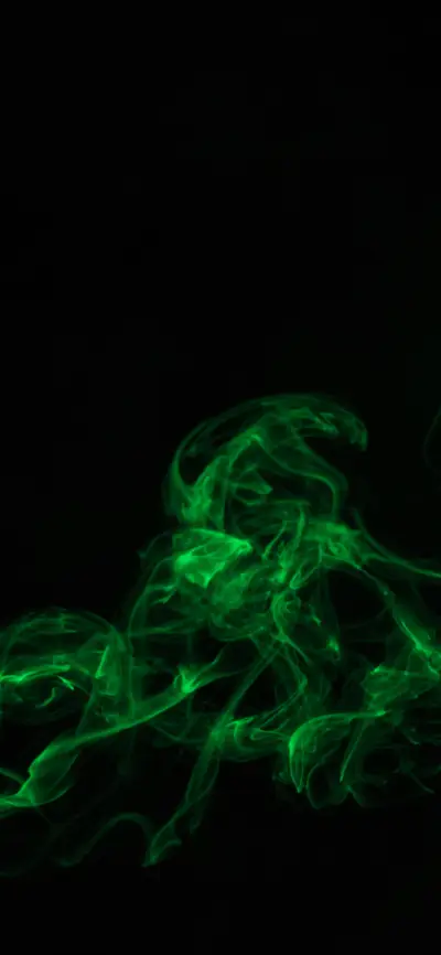 绿色烟雾壁纸-锐景创意