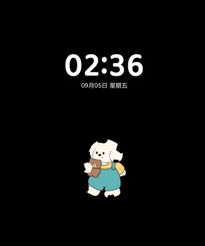 抱小熊的背带裤小狗 THEME for Xiaomi MIUI HyperOS