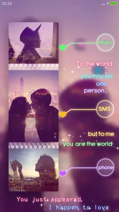 不言语却知心（iOS7密码+快捷APP+音乐+自定义文字+自由桌面+图标全覆盖等） - Screenshot 5
