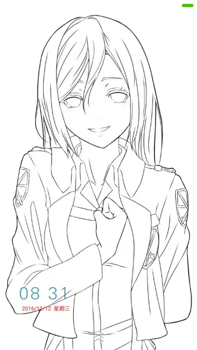 手绘美女（多壁纸+三页面锁屏）